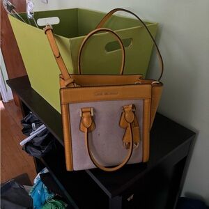 Michael Kors Tan and Cream Satchel